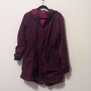 Old Navy Maroon Rain Jacket